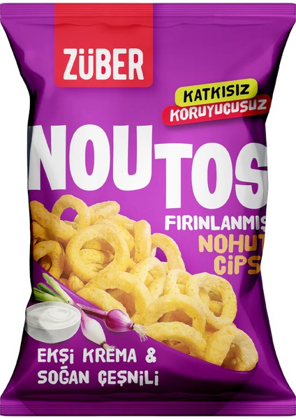 Züber Nos Fırın Nohut Cipsi 55 gr Ekşi Krema ve Soğan