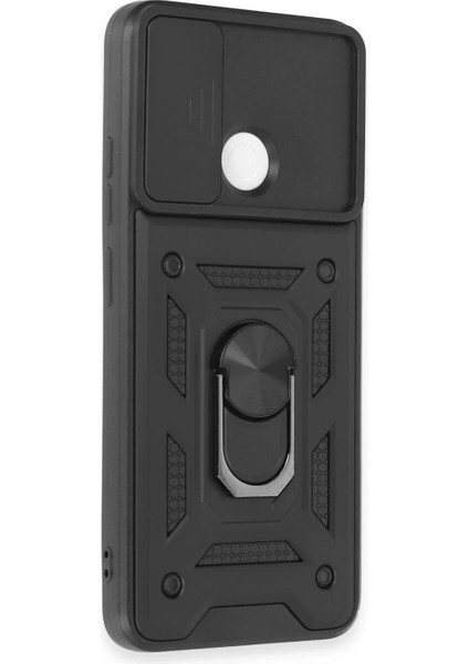 Xiaomi Redmi 12C Kılıf Pars Lens Yüzüklü Silikon - Siyah fiyatları