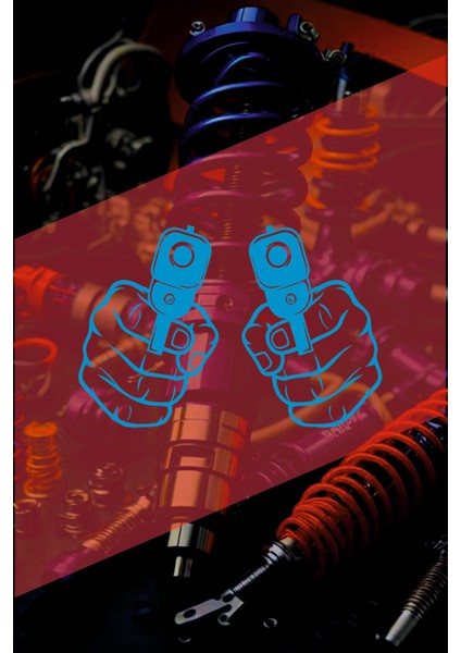 Çift Silah Sticker 15X10CM Jdm Araba-Moto-Laptop Cam Etiket Hologram Etiket Arma Silah Folyo Sticker