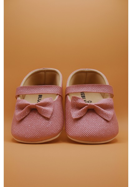 Fiyonklu Simli Pudra Babet Bebek Ayakkabısı fiyatları