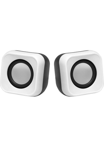 FS-2126U-W 2.0 USB Beyaz Hoparlör Sistemi