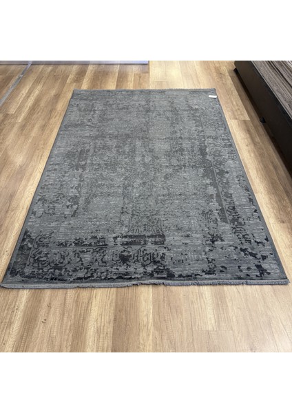 Overdye OVR02 KREM Koyu Gri Doğal Bambu & Viskon Modern Salon Halısı