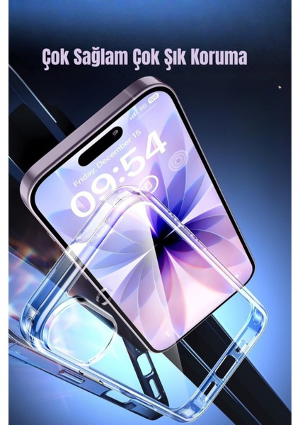 (2mm Şeffaf) iPhone 17 Uyumlu Kamera ve Ekran Yükseltili 2mm Şeffaf Yumuşak Esnek Silikon Kılıf fiyatları