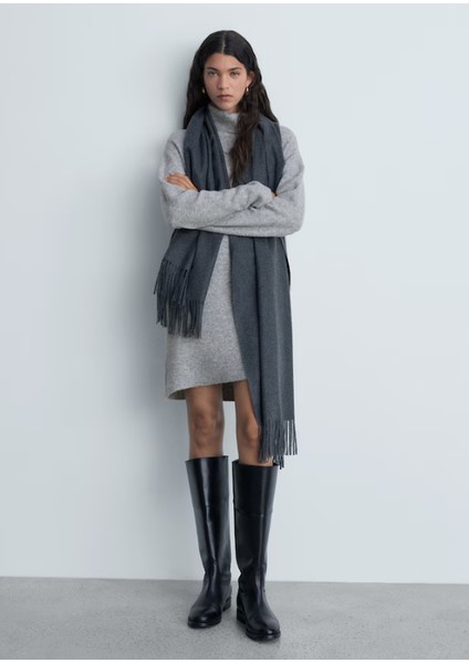 Balıkçı Yaka Triko Elbise modelleri