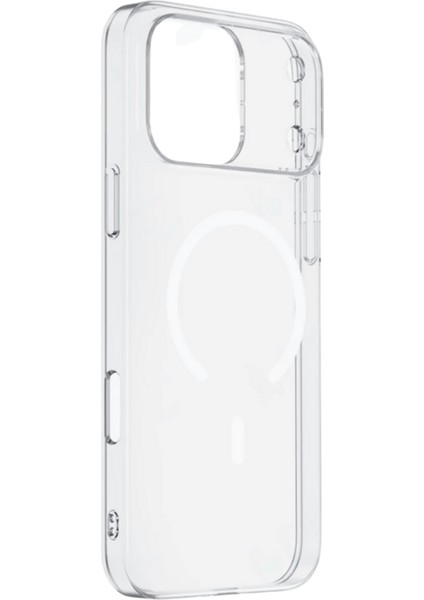 (Mika Magsafe) iPhone 17 Pro Uyumlu Magsafe Özellikli Şeffaf Sert Mika Sararmaz Ince Fit Kılıf fiyatları
