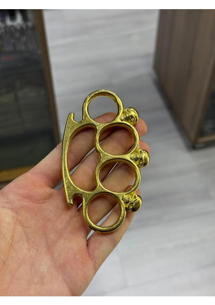 Gold Renk Kurukafa Figürlü Aksesuar Muşta Süs Muşta modelleri