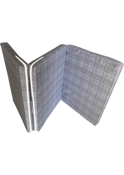 Katlanır Yer Yatağı ve Tek Kişilik Sünger Katlanır Minder Yatak 70X180 cm 6 cm Gri fiyatları