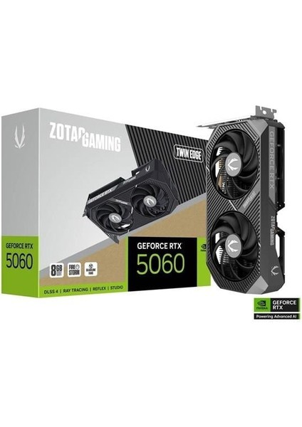 RTX5060 8gb Twın Edge ZT-B50600E-10M Gddr7 128BIT HDMI Dp Pcıe 5.0