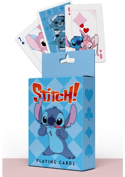 Stitch Figürlü Iskambil ve Poker Kartı