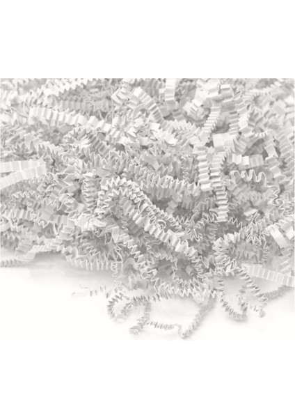 Kırpık Kağıt Zigzag Kesim Beyaz Renk 1 kg