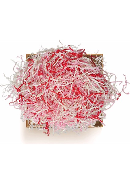 Kırpık Kağıt Zigzag Kesim Kırmızı Miks 1 kg