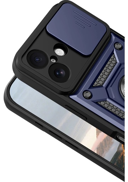Apple iPhone 17 Uyumlu Magnetik Standlı Kamera Korumalı Sürgülü Kapak modelleri
