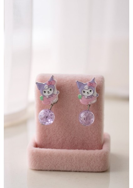 Kuromi Deliksiz Kıstırmalı Çocuk Küpe fırsatları