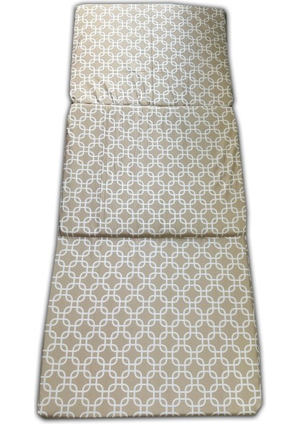 Katlanır Yer Minderi ve Tek Kişilik Süngerli Katlanır Minder 70X180 cm 6 Cm-Krem Zincir