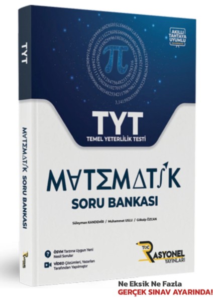 Rasyonel 2026 Tyt Matematik Soru Bankası ve Sıfırdan Sonsuza Matematik Deneme +1 Deneme Hediye fiyatları