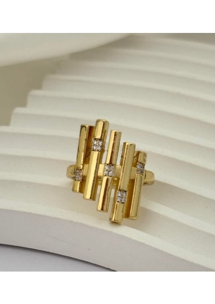 Kalın Yatay Çizgi Model Yüzük