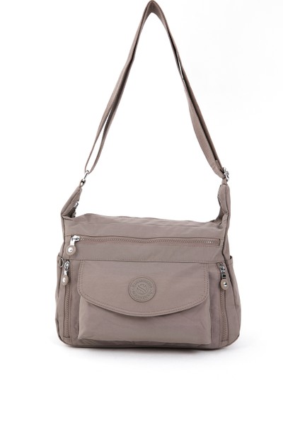 Kadın Suya Daykkrinkıl Kumaş Çok Gözlü Ayarlanabilir Çapraz Askılı Omuz ÇANTASI3053