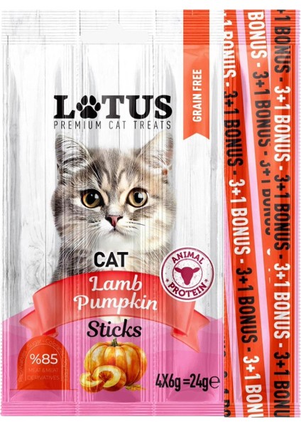 Kuzu Etli Bal Kabaklı 7 Adet 4lü Leziz Kedi Sticks Lamb Ödül Çubukları %85 Et ve Türevleri modelleri