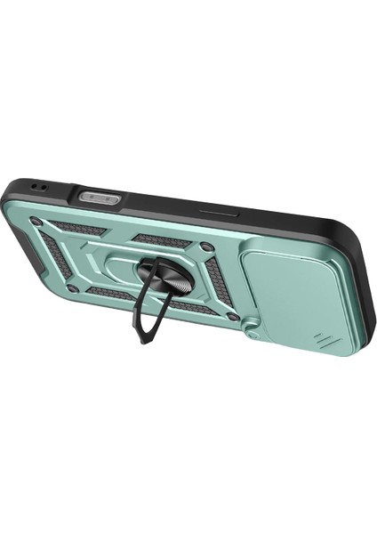 Apple iPhone 17 Pro Uyumlu Magnetik Standlı Kamera Korumalı Sürgülü Kapak fiyatları