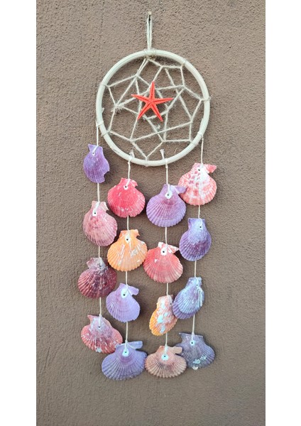 Büyük Boy Dream Catcher Deniz Yıldızlı Deniz Kabuklu Rüya Kapanı Düş Kapanı Ev Dekor Hediyelik Eşya fiyatları