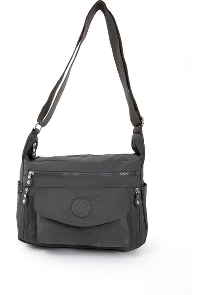 Kadın Suya Daykkrinkıl Kumaş Çok Gözlü Ayarlanabilir Çapraz Askılı Omuz ÇANTASI3053