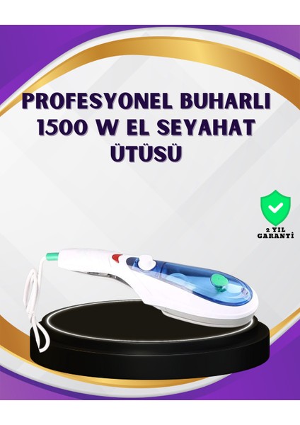 Taşınabilir Buharlı Ütü 1500W | Giysilerde Yanık Bırakmaz, Kokuyu Giderir