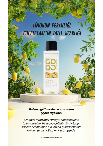 Gogo 4'lü Kolonya Seti 250ML Pet Şişe (Love, Aqua, Lemon Cheesecake, Japon Kiraz Çiçeği) fırsatları