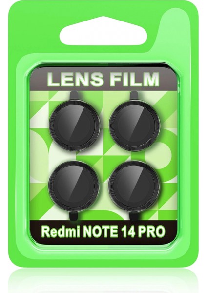 Xiaomi Redmi Note 14 Pro 5g Raze Metal Kamera Lens - Siyah