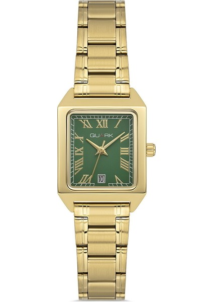 QL-X007G-3B Çelik Kasa Çelik Kordon Kadın Kol Saati