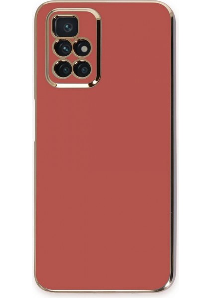 Xiaomi Redmi 10 2022 Kılıf Volet Silikon - Kırmızı