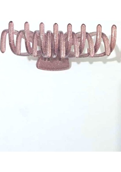 Simli Ahtapot Model Gül Kurusu Rengi Mandal Saç Tokası 12 cm Büyük Boy indirimleri