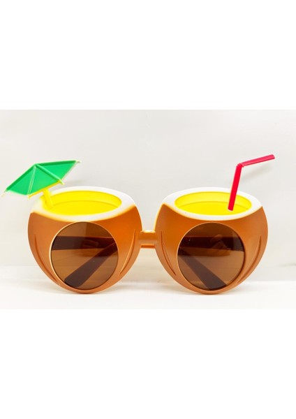 Hindistan Cevizi Tropikal Hawaii Yaza Merhaba Parti Gözlüğü