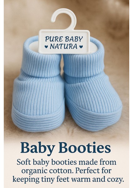 Fitilli Esnek Unisex Bebek Patik, Çorap