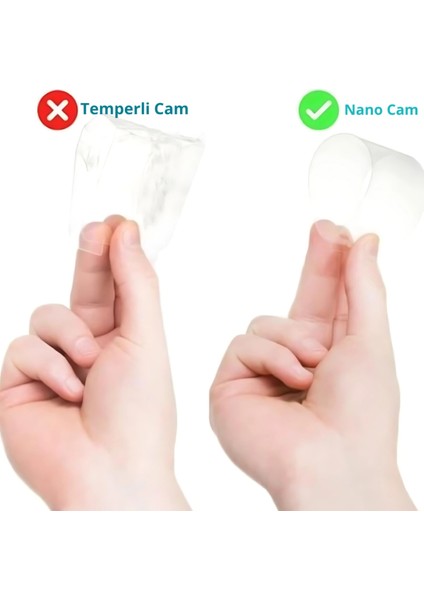 (Nano Cam) iPhone 17 Pro Max Uyumlu Ultra Ince Darbe Korumalı Esnek Nano Mizer Cam Ekran Koruyucu fırsatları