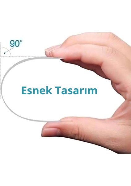 (Nano Cam) iPhone 17 Pro Max Uyumlu Ultra Ince Darbe Korumalı Esnek Nano Mizer Cam Ekran Koruyucu