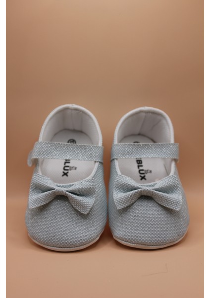 Fiyonklu Simli Mint Yeşili Babet Bebek Ayakkabısı fiyatları