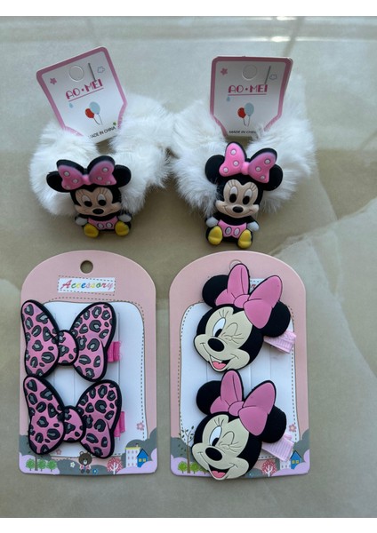 Mickey Mouse Kız Çocuk Toka Seti