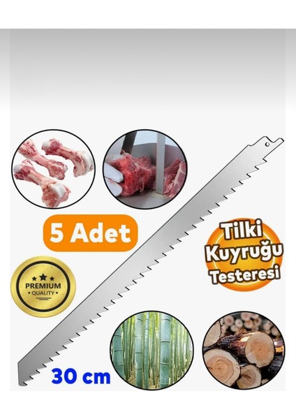 S1211J Paslanmaz Kemik Testere Tilki Kuyruğu Testeresi (5 Adet)