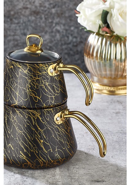 Elegance Granit Lüks Çaydanlık Orta Boy fiyatları