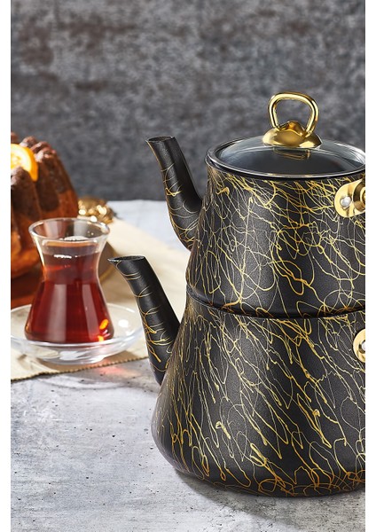 Elegance Granit Lüks Çaydanlık Orta Boy modelleri