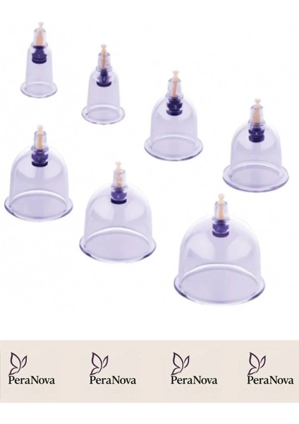 Çekme Vakum Pompalı Sarsılmaz Kutulu Selülit Yağ Çatlak Giderici Masaj Aleti 12'li Hacamat Kupa Seti modelleri