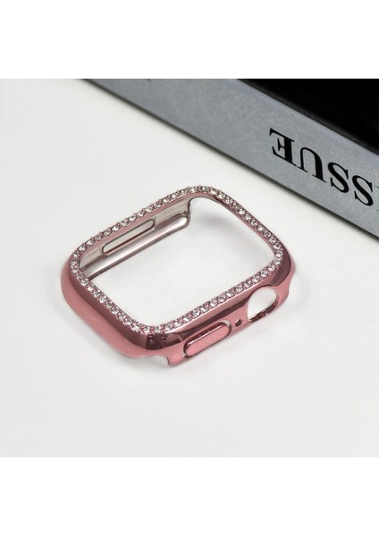 Apple Watch 3 4 5 6 7 8 9 Uyumlu 49MM Kasa Koruyucu Işıltılı Parlak Taşlı Koruma