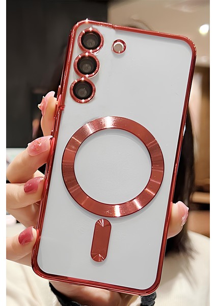 Samsung Galaxy A35 Kılıf Kamera Lens Korumalı Magsafe Şarj Destekli Renkli Yumuşak Kılıf