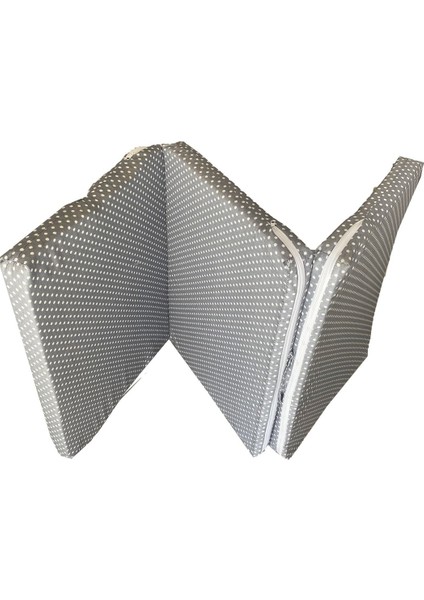 Katlanır Çocuk Yatağı Sünger Yatak Çocuk Oyun Minderi 60X120-4 Cm(Gri Puantiyeli) fiyatları
