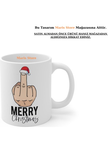 Yılbaşı Yeni Yıl Dirty Merry Christmas Kişiye Özel Isimli Kupa Bardak (1 Adet) modelleri
