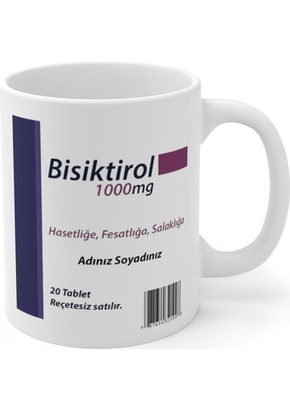 Hemşire, Doktor, Eczacı Bisiktirol Kupa Kahve Bardak Komik Hediyelik modelleri