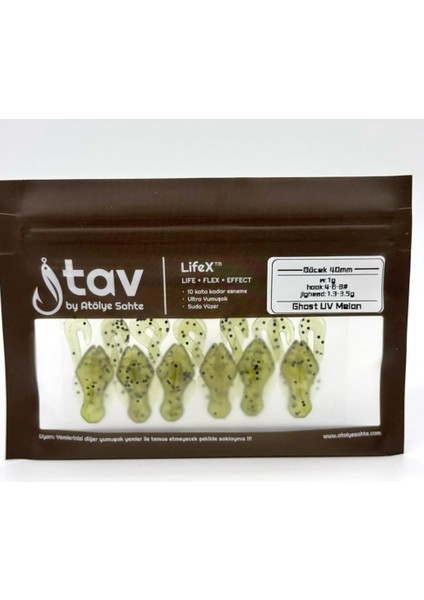 Böcek 40MM 6’lı Paket Ghost Uv Melon