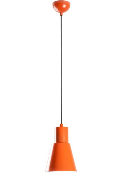 Konikkem Retro Tekli Sarkıt Avize Turuncu, Endüstriyel Metal Sıvama Tavan Lambası 6362-ORANGE fırsatları