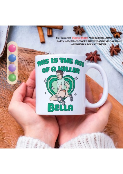 Yeşil Katil Bella Kıçı Komik Kişiselleştirilebilir Hediyelik Kupa Bardak