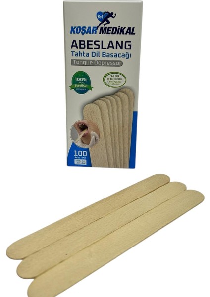 Abeslang Tahta Dil Basacağı Ağda Spatulası Dil Çubuğu 100LÜ 5 Paket 500 Adet fiyatları